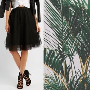 Charlotte Russe Black Tulle Tutu Skirt, NWT